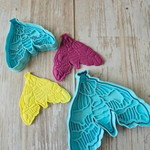 Moth Cookie Cutter & Stamp – Nature & Insect Series – 3” and 4.75” Sizes