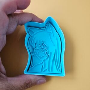 Anime Girl Cookie Cutter & Stamp – Inspired by Manga Style – 3" and 4.75" Sizes – Stamp or Imprint