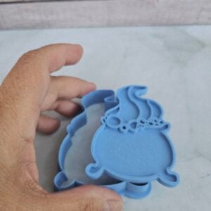 Cauldron with Bubbles Cookie Cutter & Stamp – Halloween Series – 3” and 4.75” Sizes