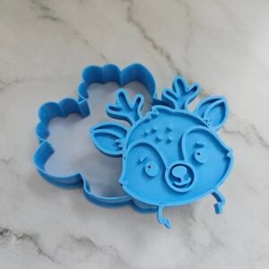 Snowman Hugging Gingerbread Man Cookie Cutter & Stamp – Holiday Series – 3” and 4.75” Sizes (Copy)