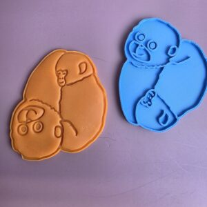 Viral Baby Monkey Cookie Cutter & Stamp – Japanese Zoo Inspired – 3” and 4.75” Sizes