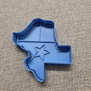 Texas Map Cookie Cutter & Stamp – State Shape Cookie Cutter – 3” and 4.75” Sizes