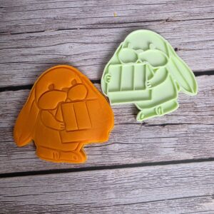 Bunny with Chocolate Box Cookie Cutter & Stamp – Easter & Spring Series – 3” and 4.75” Sizes