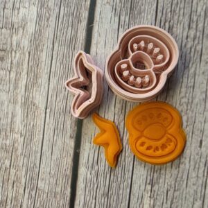 Tomato Clay Cutter Set | 2-Piece Tomato & Stem Cutter for Polymer Clay Earrings, Jewelry Making, Fondant & Crafts